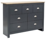 GFW Lancaster 7 Drawer Merchants Chest Slate Blue-0