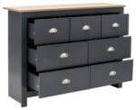 GFW Lancaster 7 Drawer Merchants Chest Slate Blue-20091