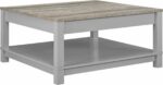 Dorel Carver coffee table in grey/weathered oak -19153
