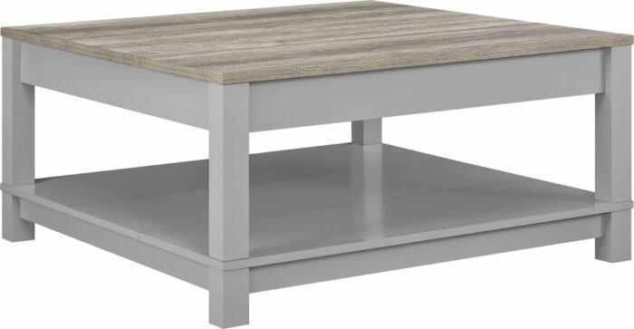 Dorel Carver coffee table in grey/weathered oak -19153