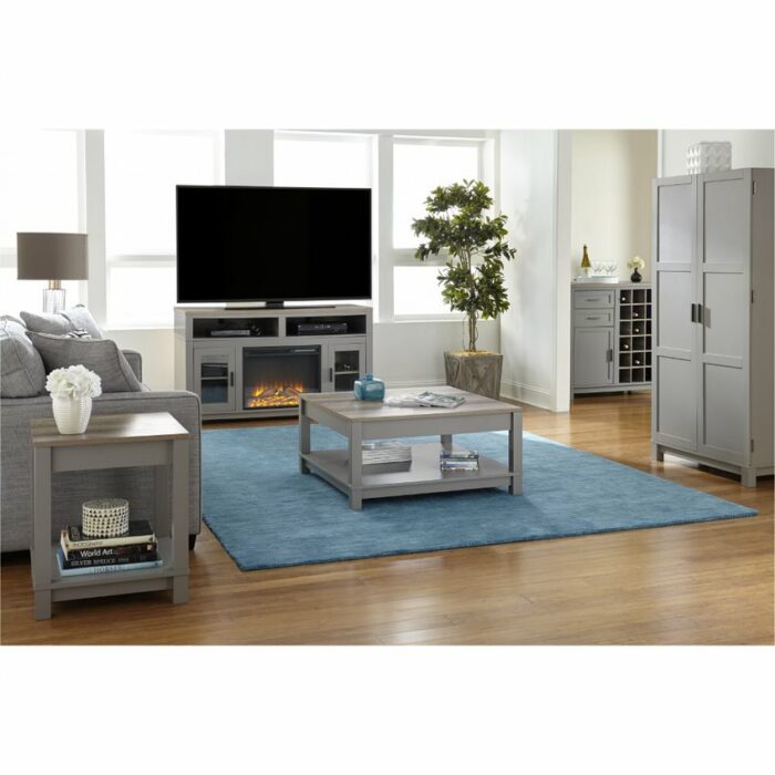 Dorel Carver coffee table in grey/weathered oak -19157