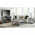 Dorel Carver coffee table in grey/weathered oak -19165