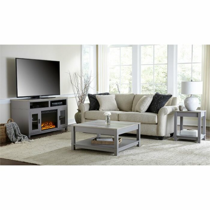 Dorel Carver coffee table in grey/weathered oak -19165