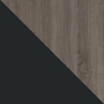 Dorel Carver Bar cabinet in black/weathered oak or grey/weathered oak-19187