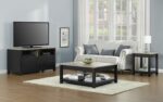 Dorel Carver End table in black/weathered oak or grey/weathered oak-19202