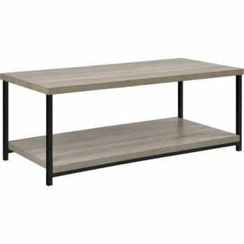Dorel Elmwood coffee table in distressed grey oak-0