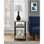 Dorel Elmwood End table in distressed grey oak-19282