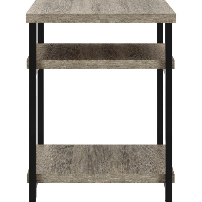 Dorel Elmwood End table in distressed grey oak-19280