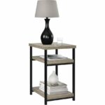 Dorel Elmwood End table in distressed grey oak-19283