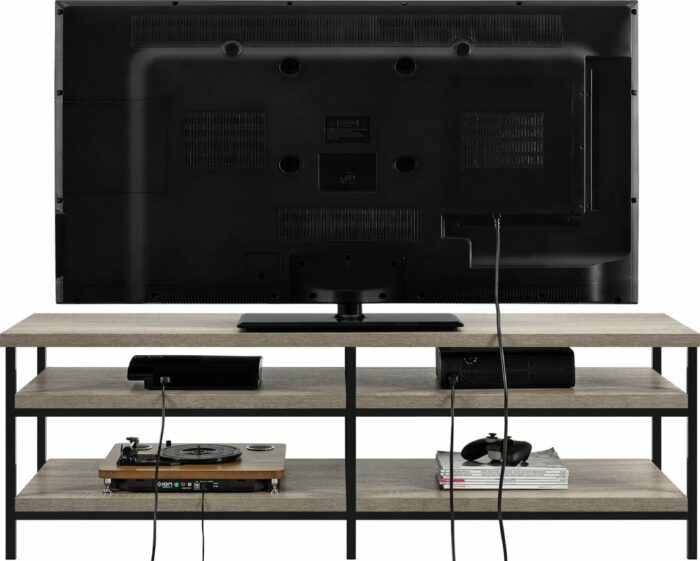 Dorel Elmwood tv stand in Distressed grey oak-19289