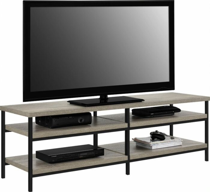 Dorel Elmwood tv stand in Distressed grey oak-19288