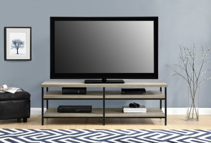 Dorel Elmwood tv stand in Distressed grey oak-19292