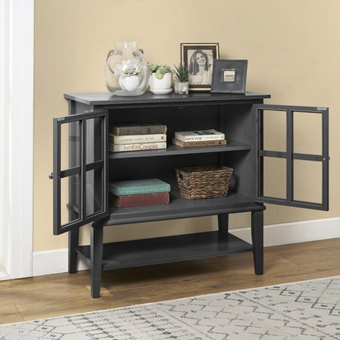 Dorel Franklin 2 door storage cabinet in White or grey or black-19436
