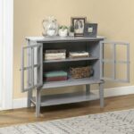 Dorel Franklin 2 door storage cabinet in White or grey or black-19446