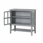 Dorel Franklin 2 door storage cabinet in White or grey or black-19433