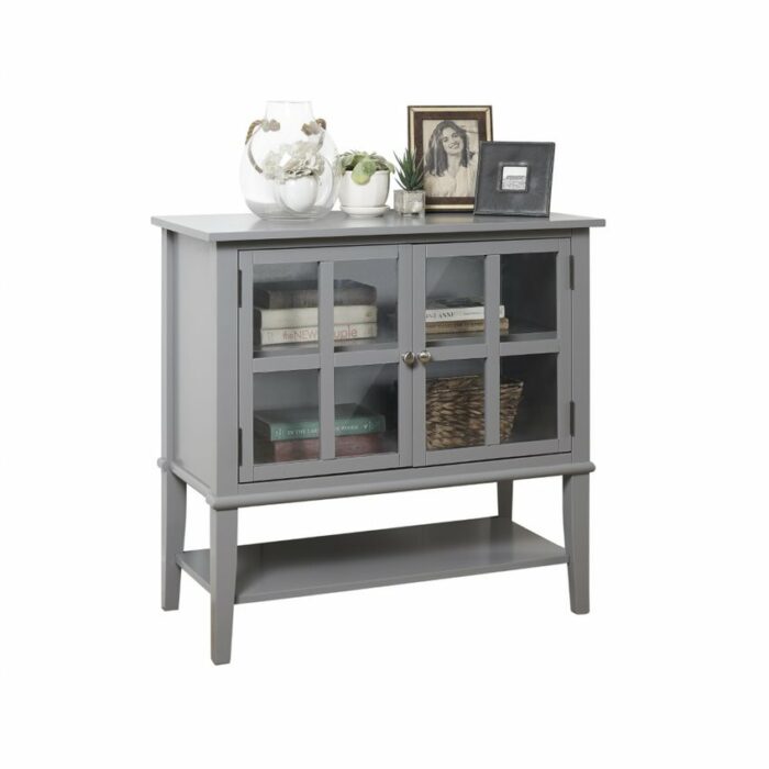 Dorel Franklin 2 door storage cabinet in White or grey or black-0