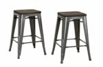 Dorel Fusion Counter stool in Gun metal, silver or Bronze Pack of 2-0