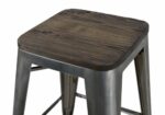 Dorel Fusion Counter stool in Gun metal, silver or Bronze Pack of 2-19542