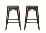 Dorel Fusion Counter stool in Gun metal, silver or Bronze Pack of 2-19540