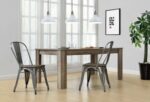 Dorel Fusion Dining chair in gun metal, black, Silver or white Pack of 2-19553
