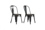 Dorel Fusion Dining chair in gun metal, black, Silver or white Pack of 2-19549