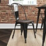 Dorel Fusion Dining chair in gun metal, black, Silver or white Pack of 2-19552