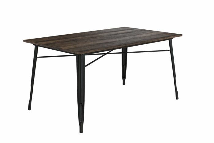 Dorel Fusion rectangular dining table in Black or gun metal-19558