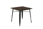 Dorel Fusion Square dining table in black or gun metal-19561