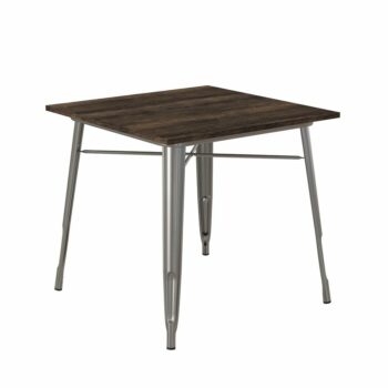 Dorel Fusion Square dining table in black or gun metal-0