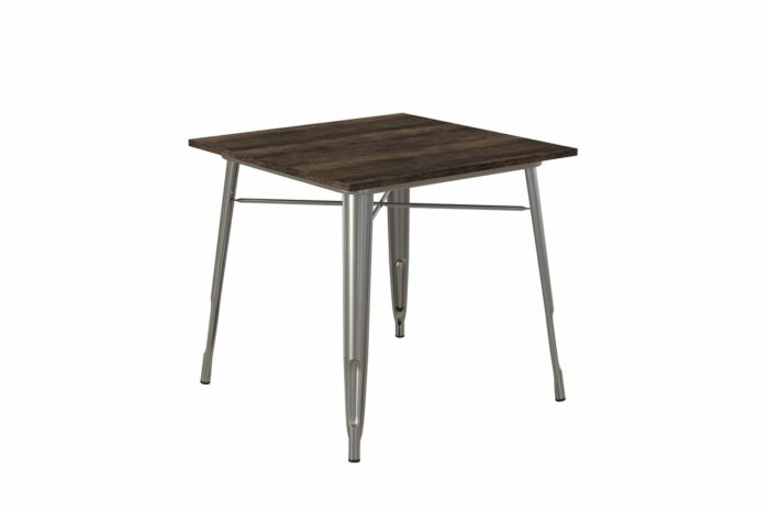 Dorel Fusion Square dining table in black or gun metal-0