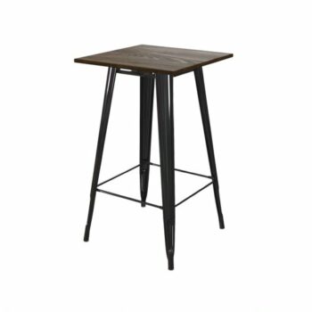 Dorel Fusion square bar table in black or gun metal-0