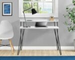 Dorel Haven Retro desk in Black / distressed gray oak / Espresso / walnut-19578