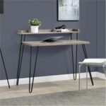 Dorel Haven Retro desk in Black / distressed gray oak / Espresso / walnut-19582