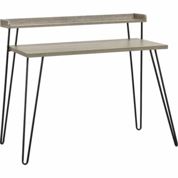 Dorel Haven Retro desk in Black / distressed gray oak / Espresso / walnut-0