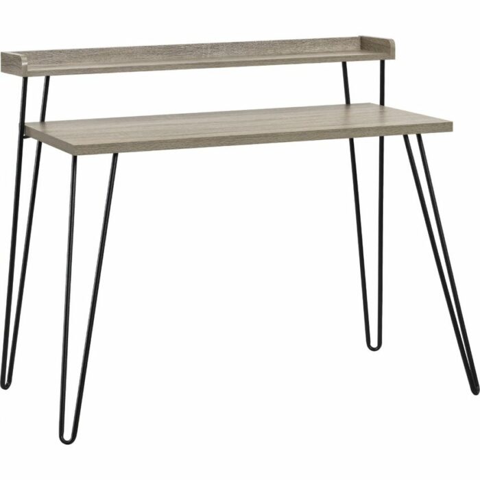 Dorel Haven Retro desk in Black / distressed gray oak / Espresso / walnut-0