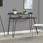 Dorel Haven Retro desk in Black / distressed gray oak / Espresso / walnut-19587