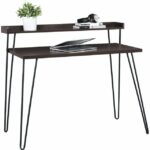 Dorel Haven Retro desk in Black / distressed gray oak / Espresso / walnut-19571