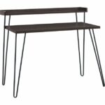 Dorel Haven Retro desk in Black / distressed gray oak / Espresso / walnut-19577