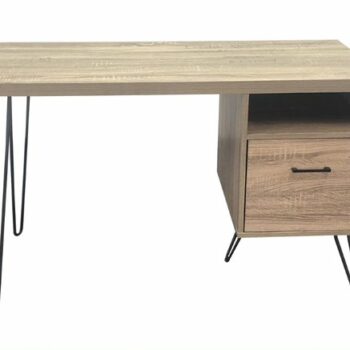 Dorel Landon desk in distressed grey oak-0