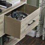 Dorel Landon Bookcase in distressed grey oak-19602