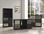 Dorel Mercer 6 door storage cabinet in black or white-19627