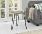 Dorel Owen Round End table Walnut or Rustic Oak-19840
