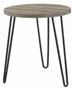 Dorel Owen Round End table Walnut or Rustic Oak-19827
