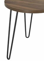 Dorel Owen Round End table Walnut or Rustic Oak-19826