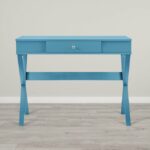 Dorel Paxton Campaign Desk in Black / Red / Blue / White / Grey-19874