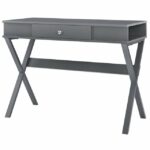 Dorel Paxton Campaign Desk in Black / Red / Blue / White / Grey-19879