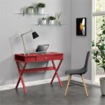 Dorel Paxton Campaign Desk in Black / Red / Blue / White / Grey-19884