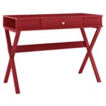 Dorel Paxton Campaign Desk in Black / Red / Blue / White / Grey-19881