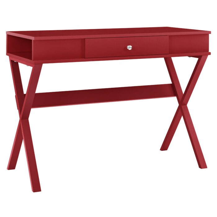Dorel Paxton Campaign Desk in Black / Red / Blue / White / Grey-19881
