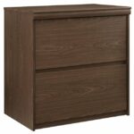 Dorel Presley lateral filling cabinet in dark cherry -0